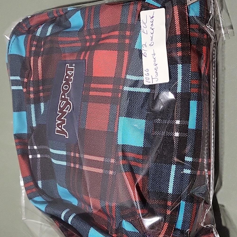 EUC  JanSport Superbreak® High Risk Red Preston Plaid Backpack - Picture 11 of 11